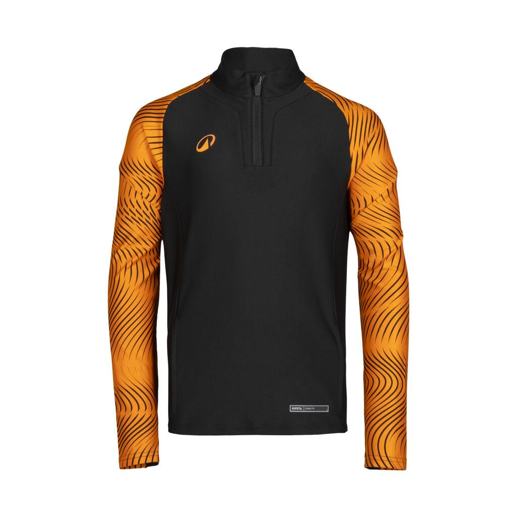 Kids' 1/2 Zip Sweatshirt Club Wavy - Black/Orange