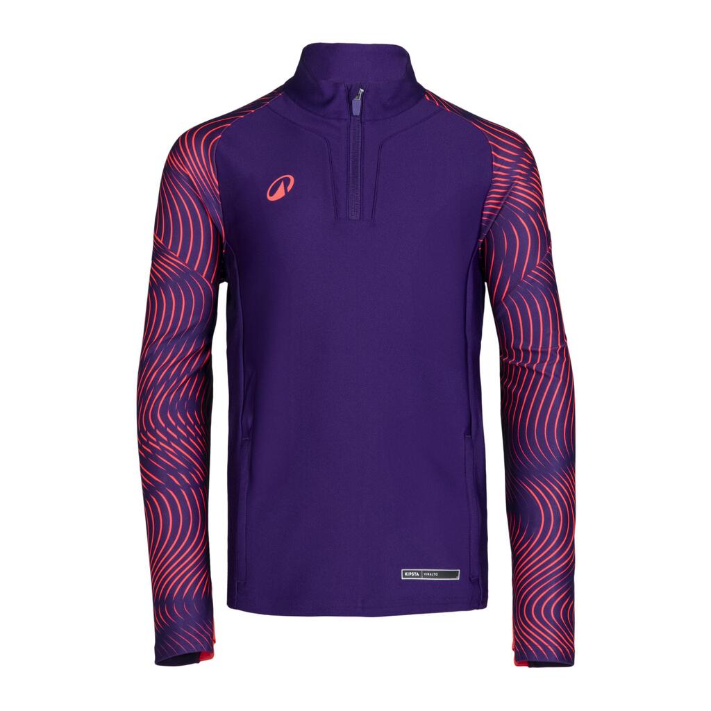 Kids' 1/2 Zip Sweatshirt Club Wavy - Purple/Neon Pink