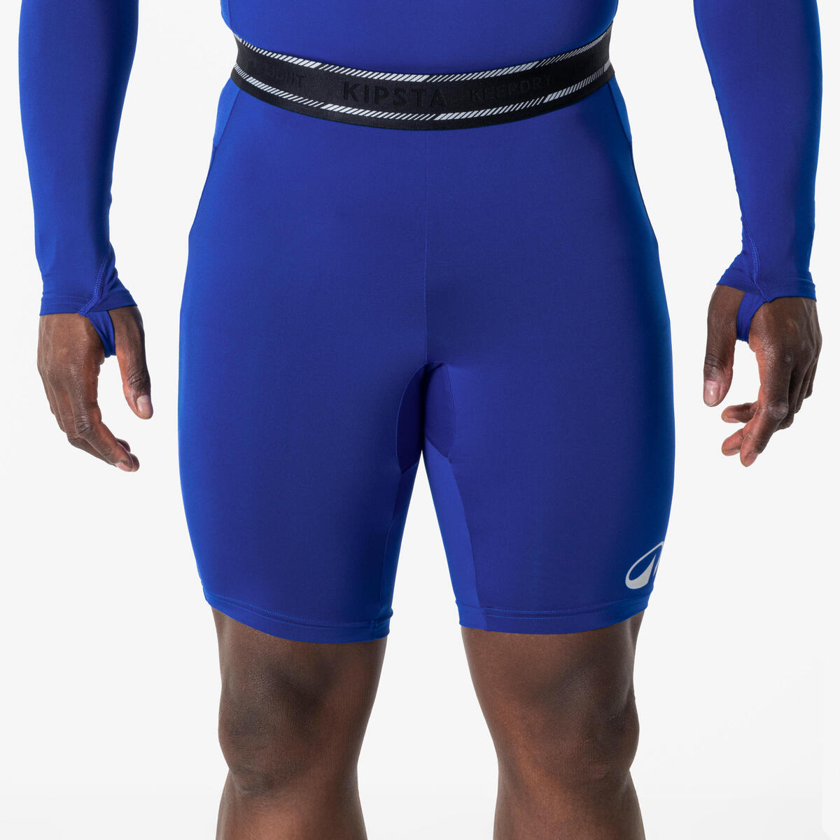 SOUS-SHORT FOOTBALL ADULTE BLEU KEEPDRY LIGHT