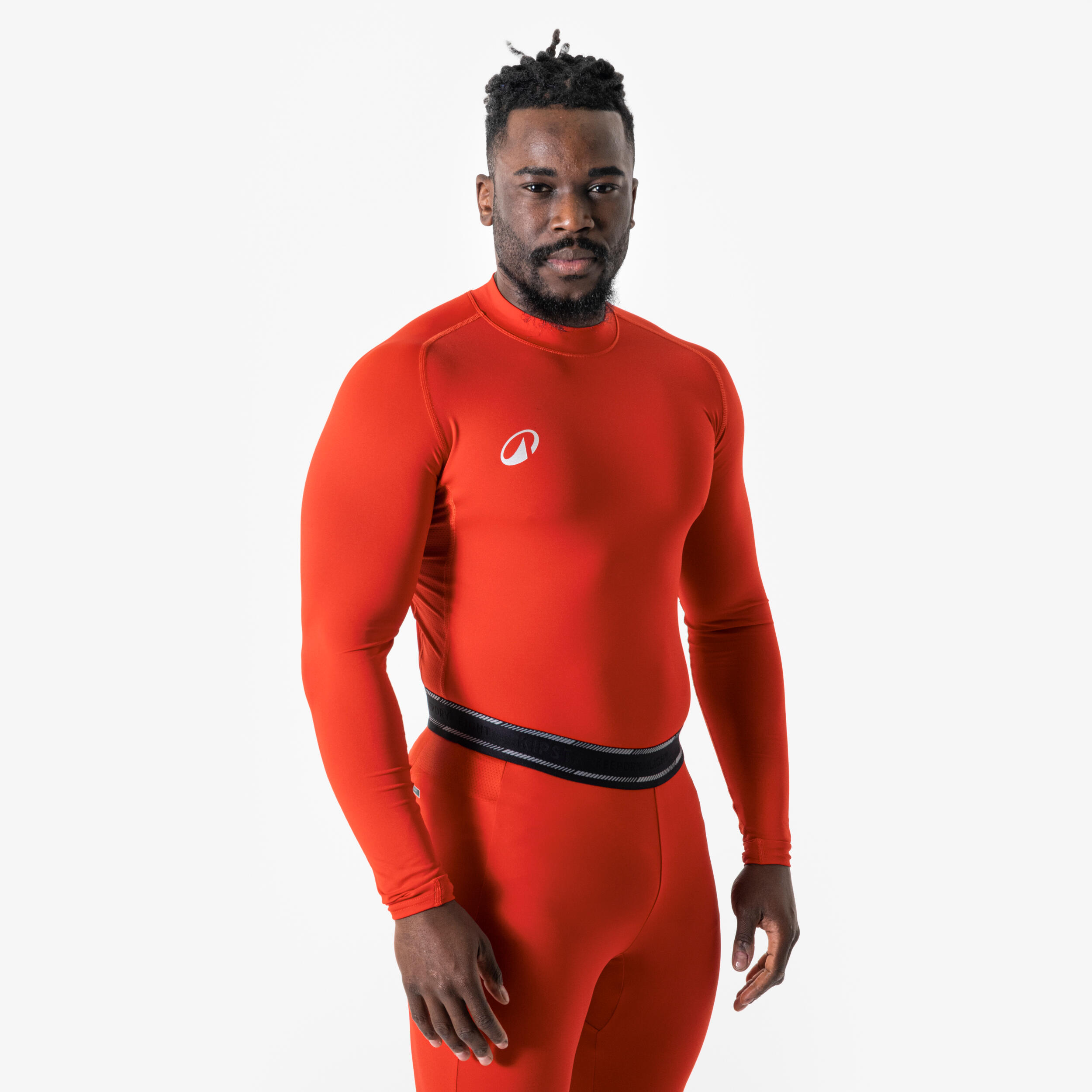 Sous-maillot de foot thermique manches longues mixte Keepdry Club rouge 3/6