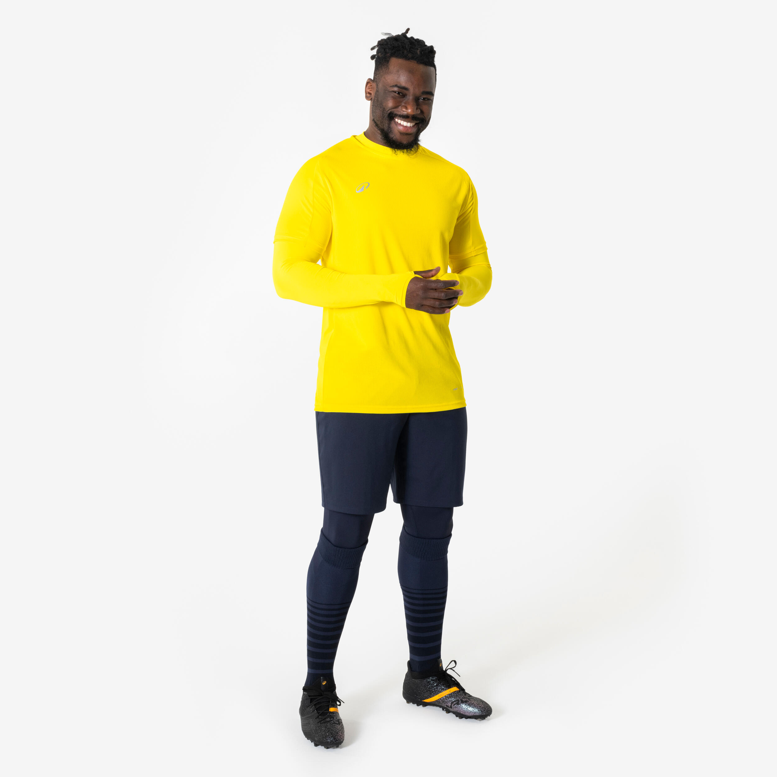 Keepdry Club Unisex Unterziehshirt mit langen Ärmeln, gelb 3/5