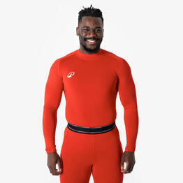 Sous-maillot de foot thermique manches longues mixte Keepdry Club rouge