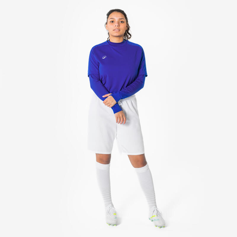 Bluză termică de fotbal, mânecă lungă, Keepdry Club Albastru Unisex