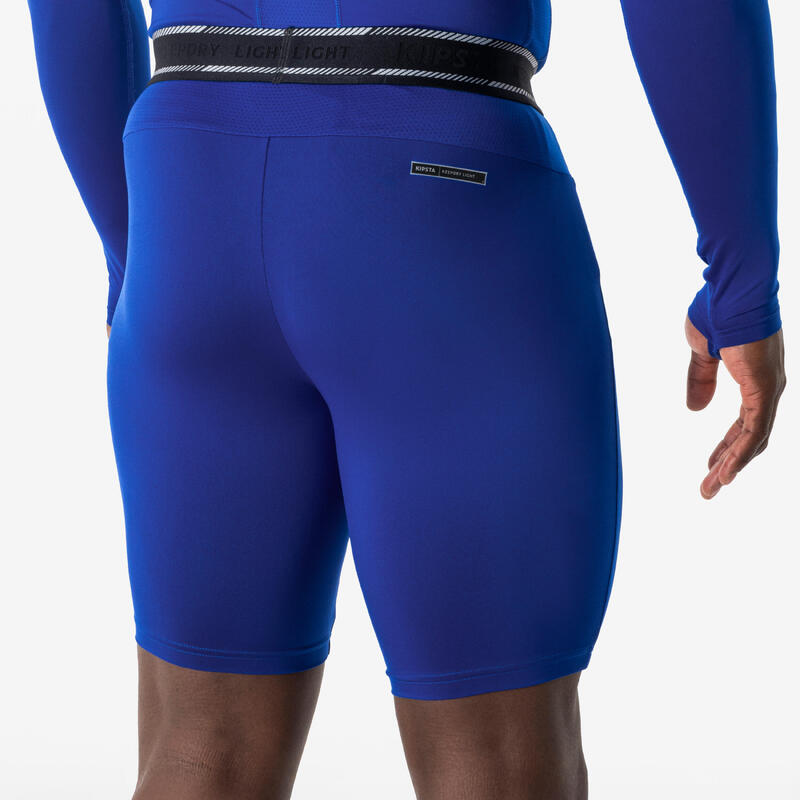 Șort de fotbal Keepdry light albastru unisex