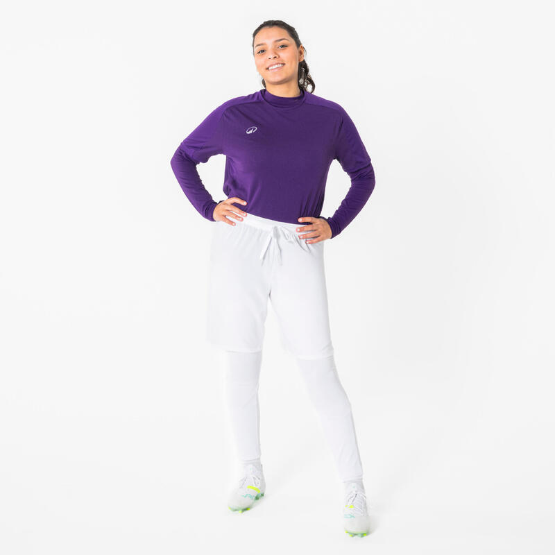 Bluză termică de fotbal, mânecă lungă, Keepdry Club mov unisex