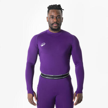 Damen/Herren Fußball Funktionsshirt langarm wärmend - Keepdry Club schwarz