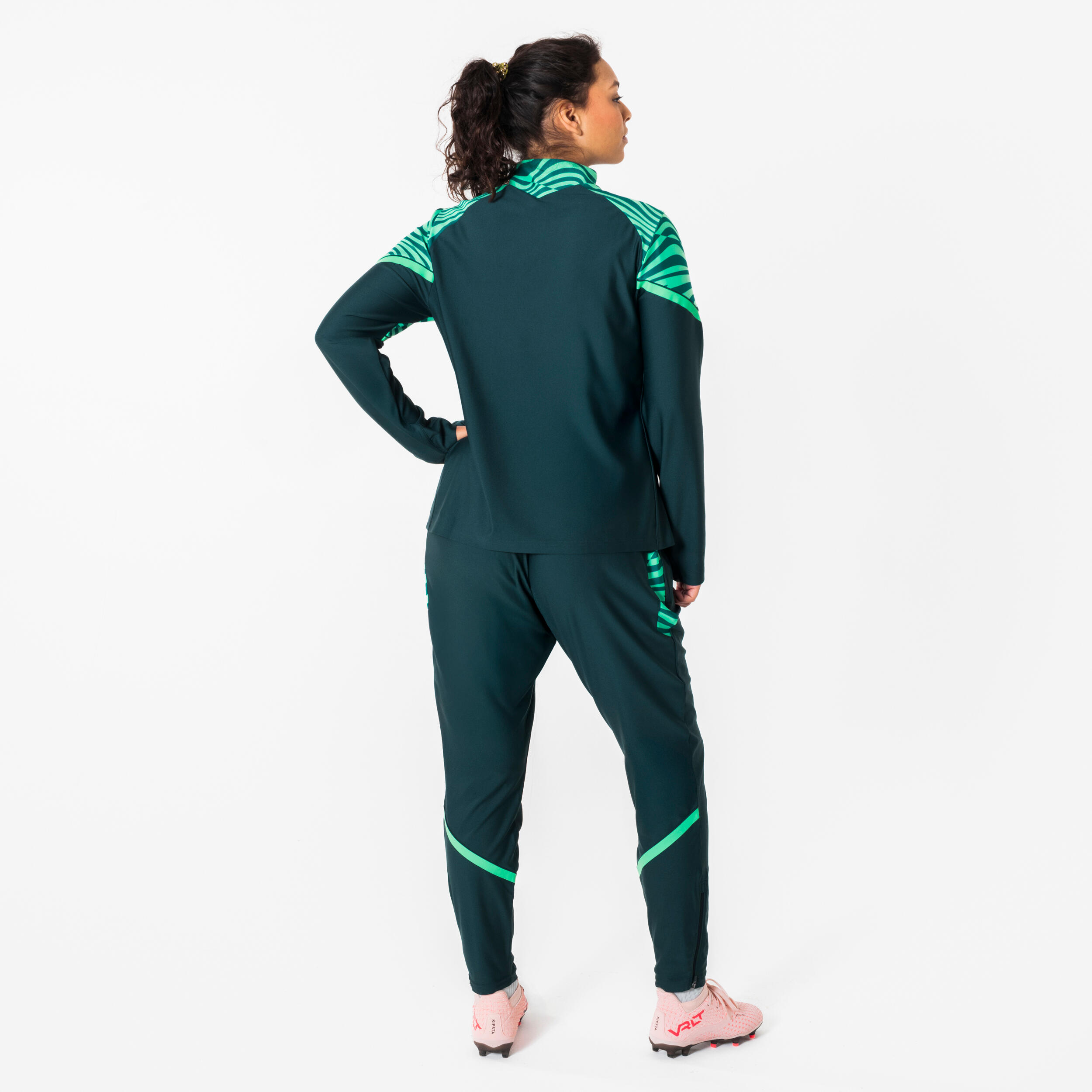 Sweatshirt de Futebol Meio Fecho Mulher Viralto Verde 4/11