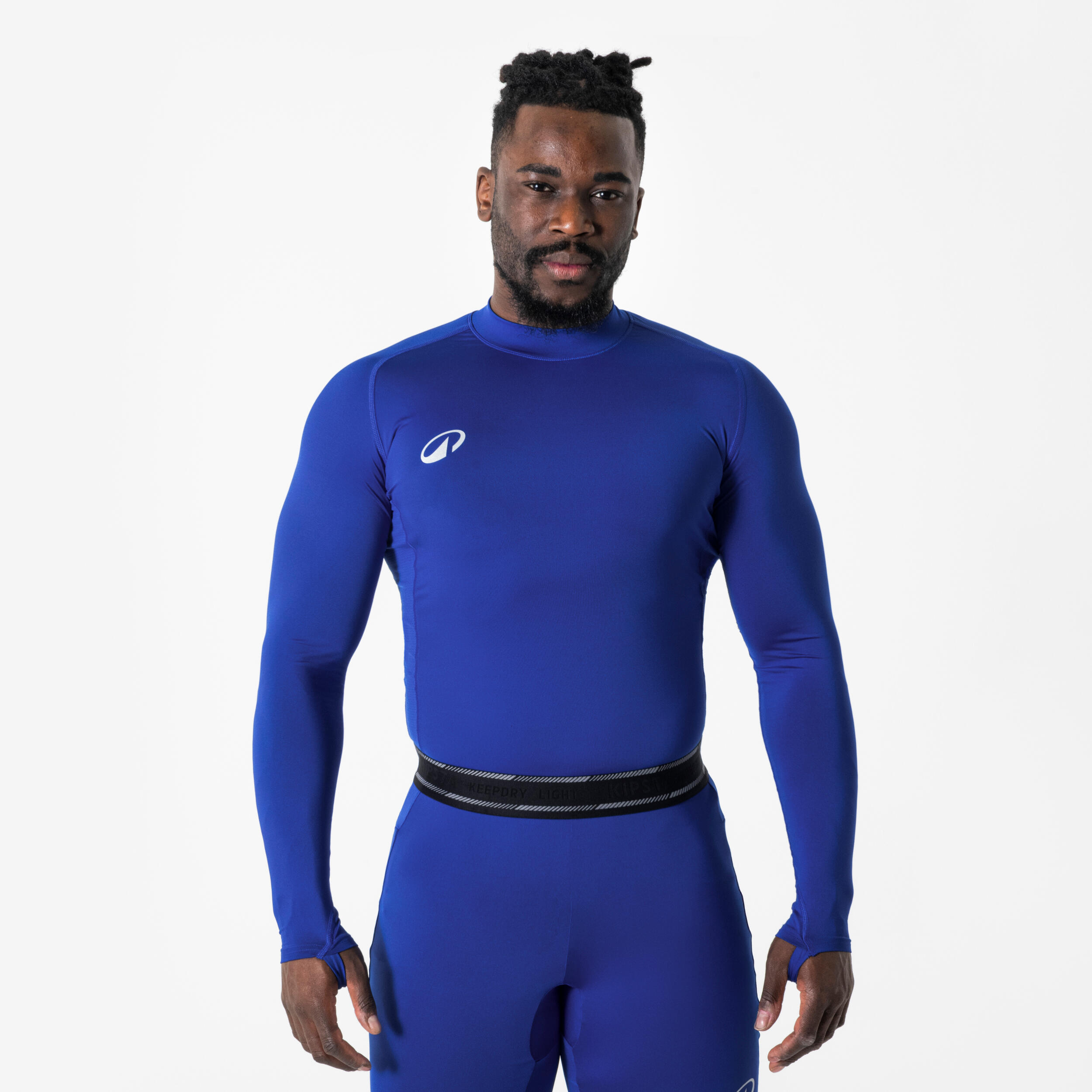 KIPSTA Damen/Herren Fußball Funktionsshirt langarm wärmend ‒ Keepdry Light blau 