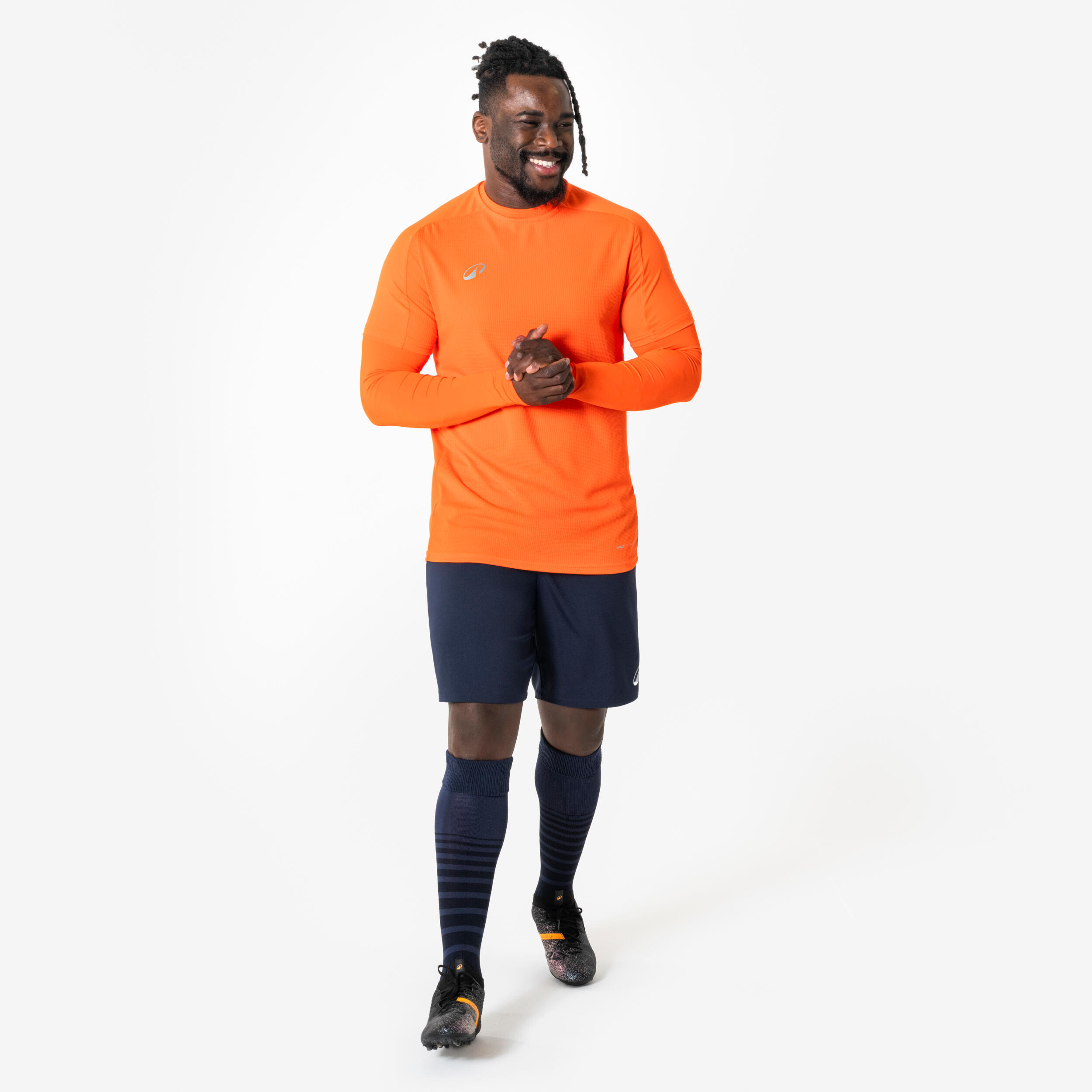 Sous-maillot de foot thermique manches longues mixte Keepdry Club orange 3/5