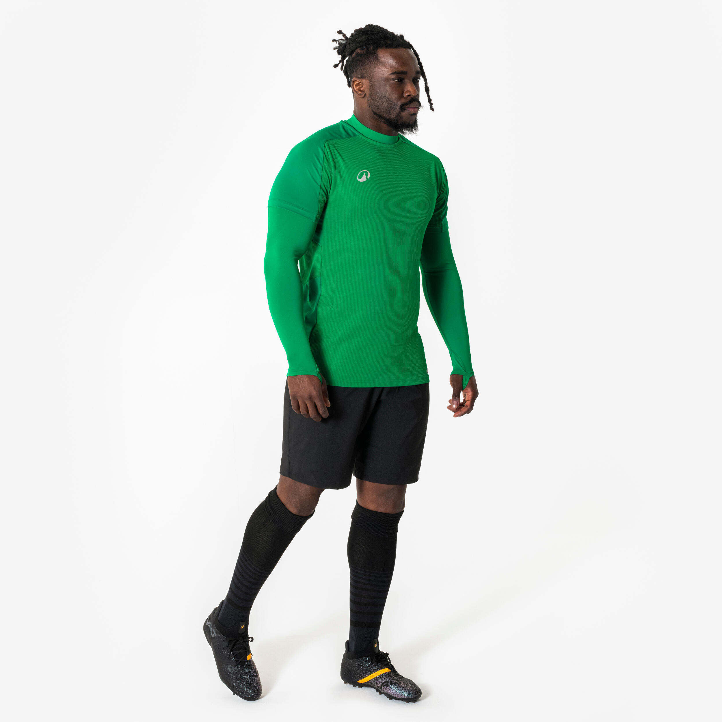 Camiseta térmica de fútbol de manga larga unisex Keepdry Club verde 3/5