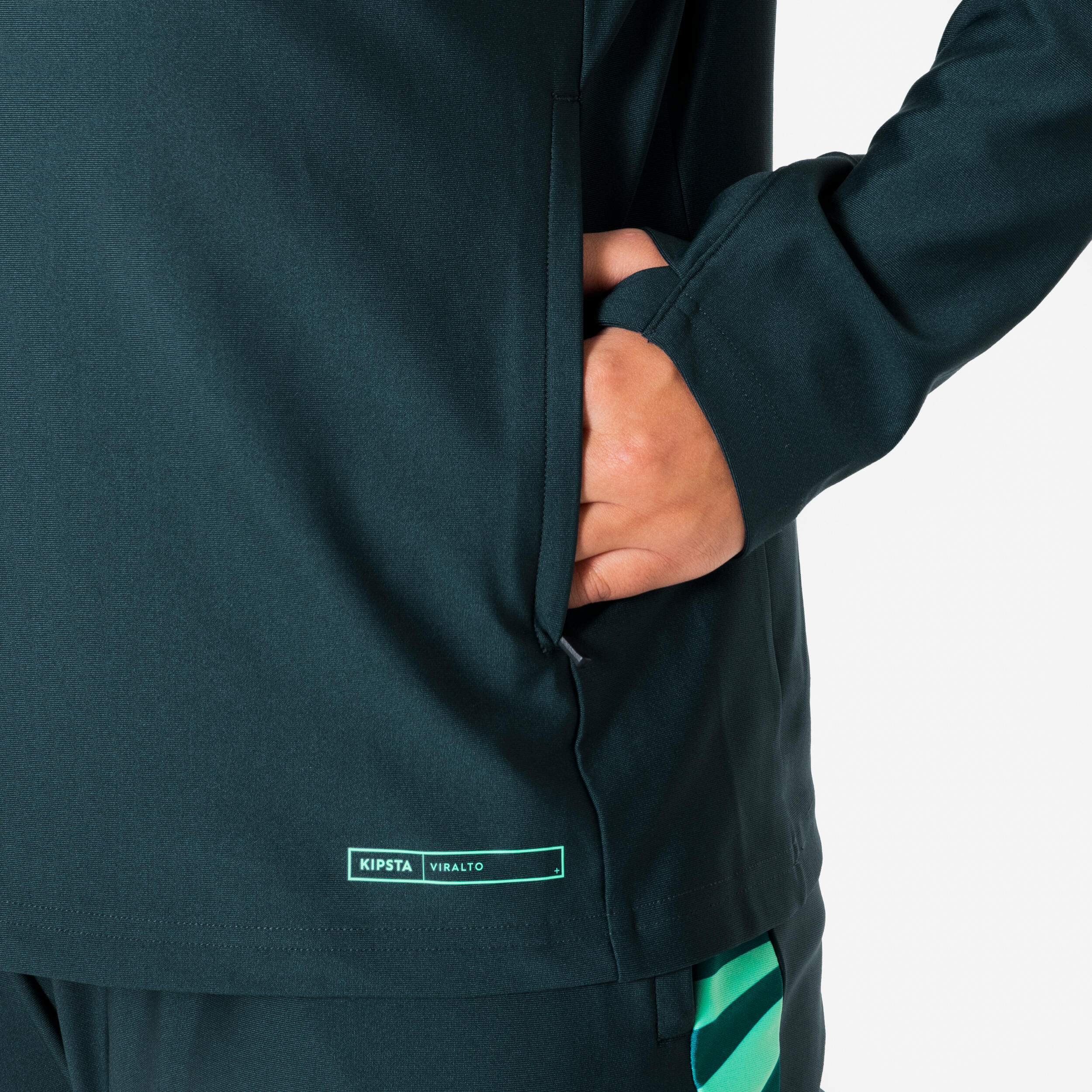 Sweatshirt de Futebol Meio Fecho Mulher Viralto Verde 5/11