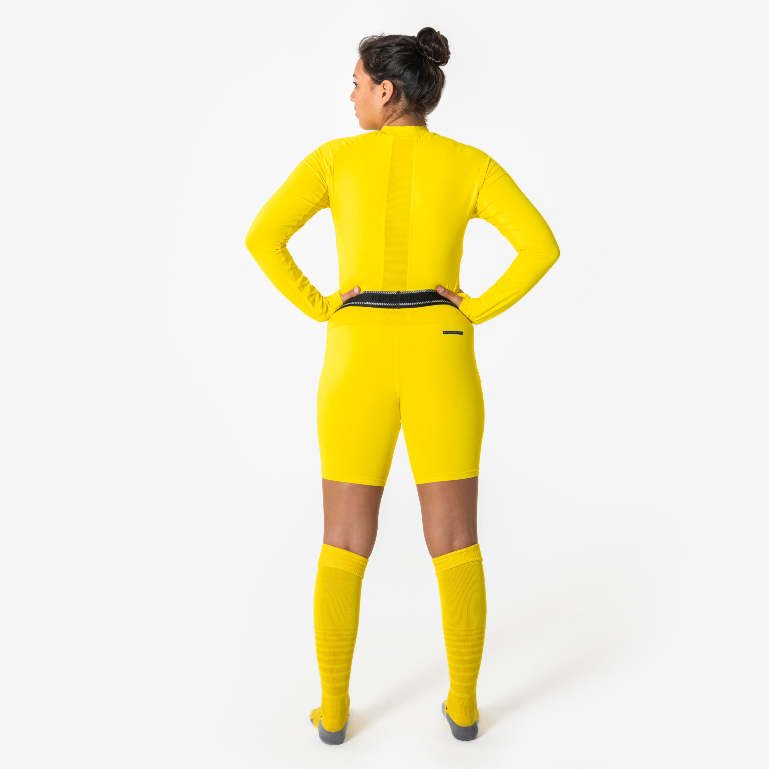 Sous-short de foot mixte Keepdry light jaune 5/6