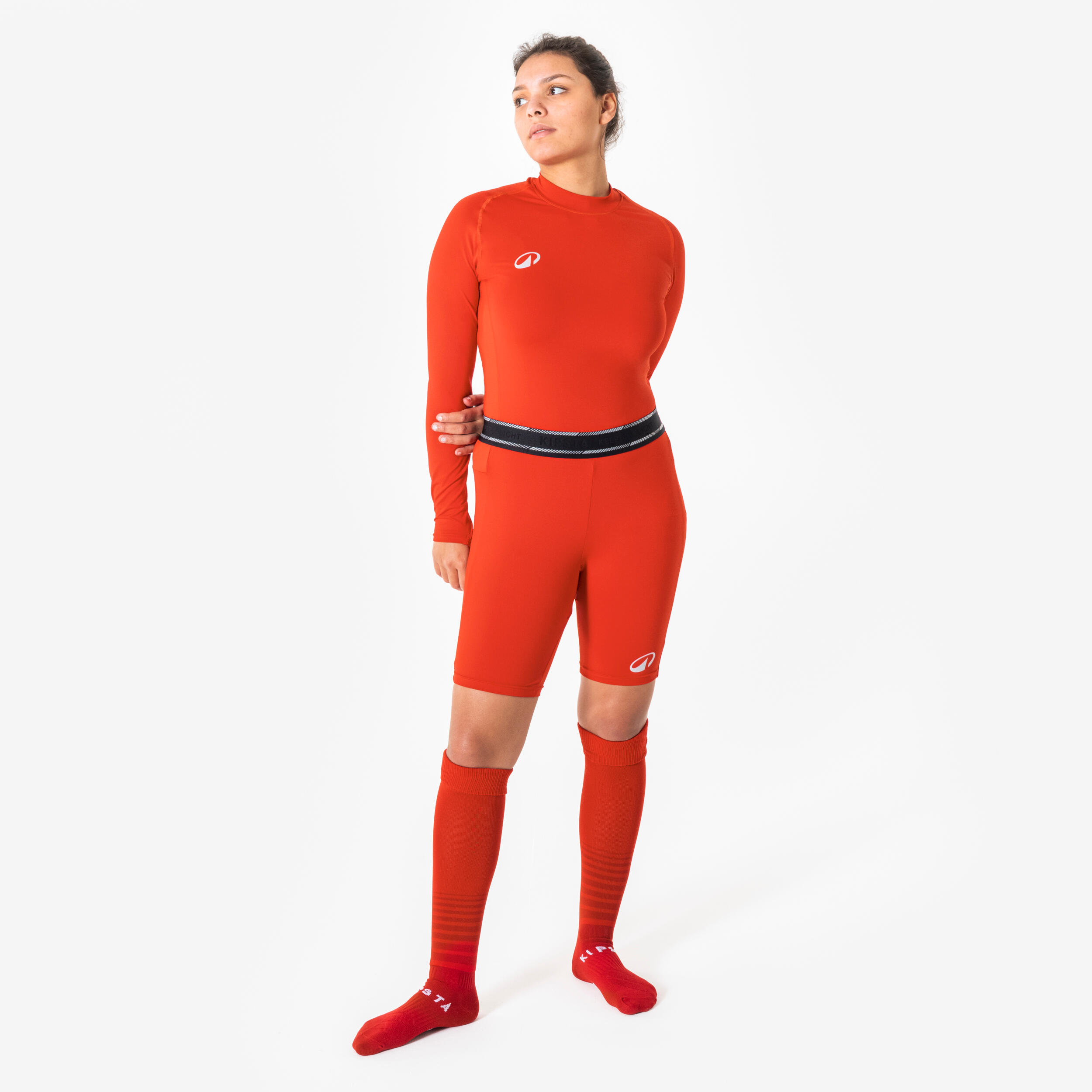 Sous-maillot de foot thermique manches longues mixte Keepdry Club rouge 2/6