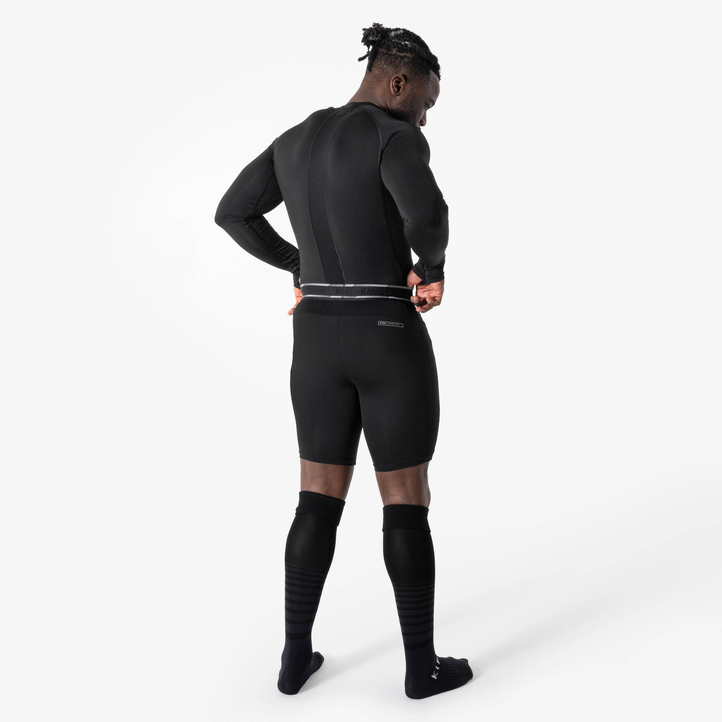 Unisex Football Undershorts Keepdry Light - Black -  3