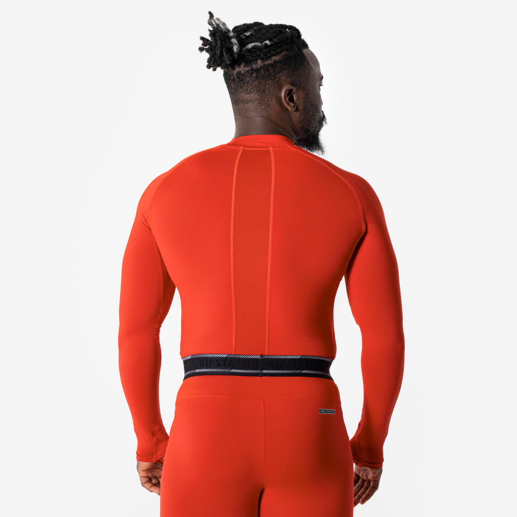Sous-maillot de foot thermique manches longues mixte Keepdry Club bleu marine