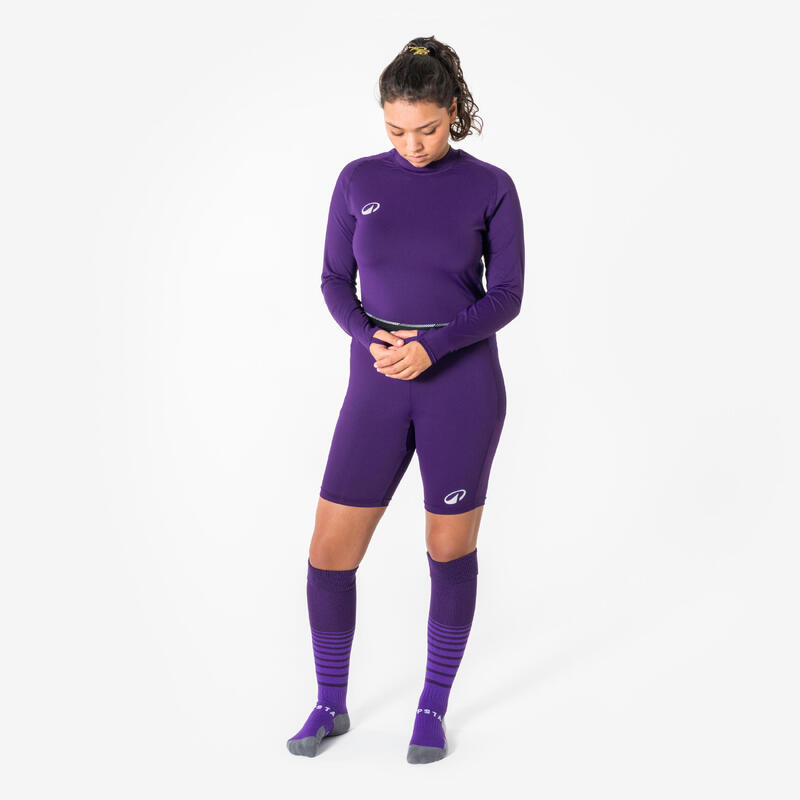 Șort fotbal Keepdry light mov unisex
