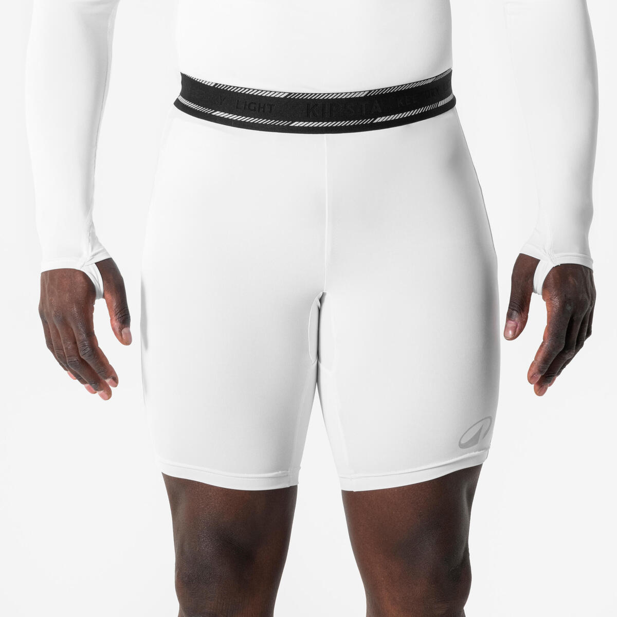 SOUS-SHORT FOOTBALL ADULTE BLANC KEEPDRY LIGHT