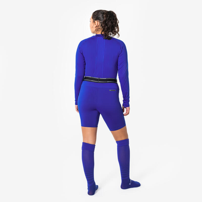 Șort de fotbal Keepdry light albastru unisex