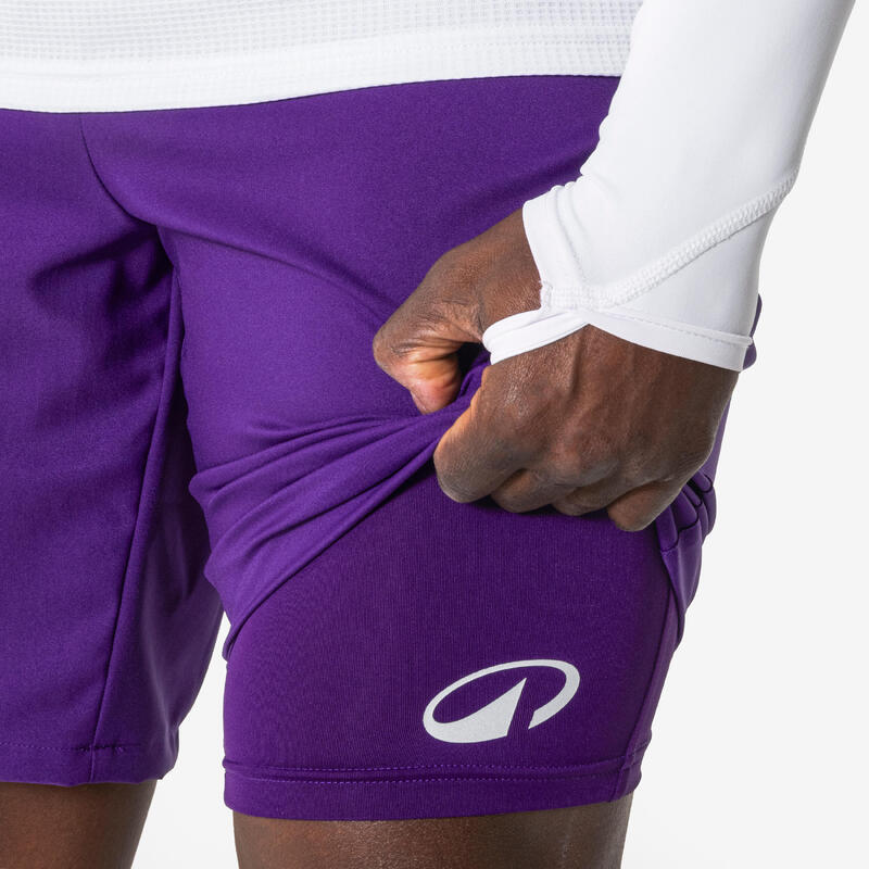 Șort fotbal Keepdry light mov unisex