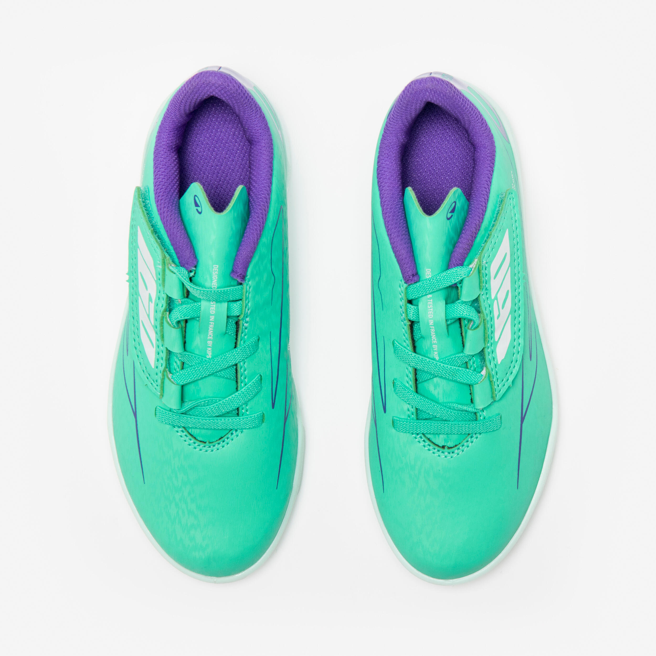 Chaussures de soccer à bandes autoagrippantes enfant, 160 TF Easy 5/9