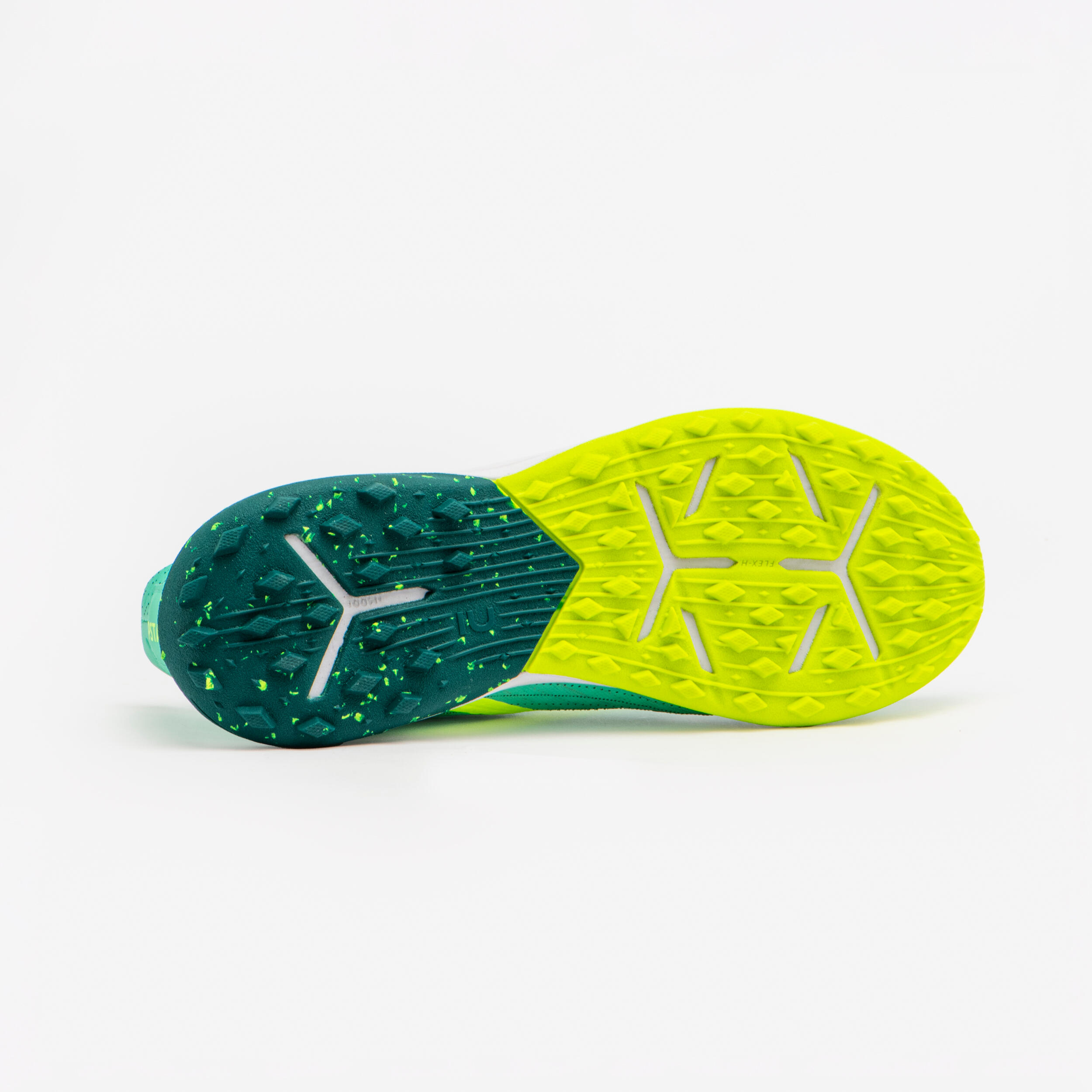 Chaussures de soccer enfant à lacets Viralto III turf vert 4/12