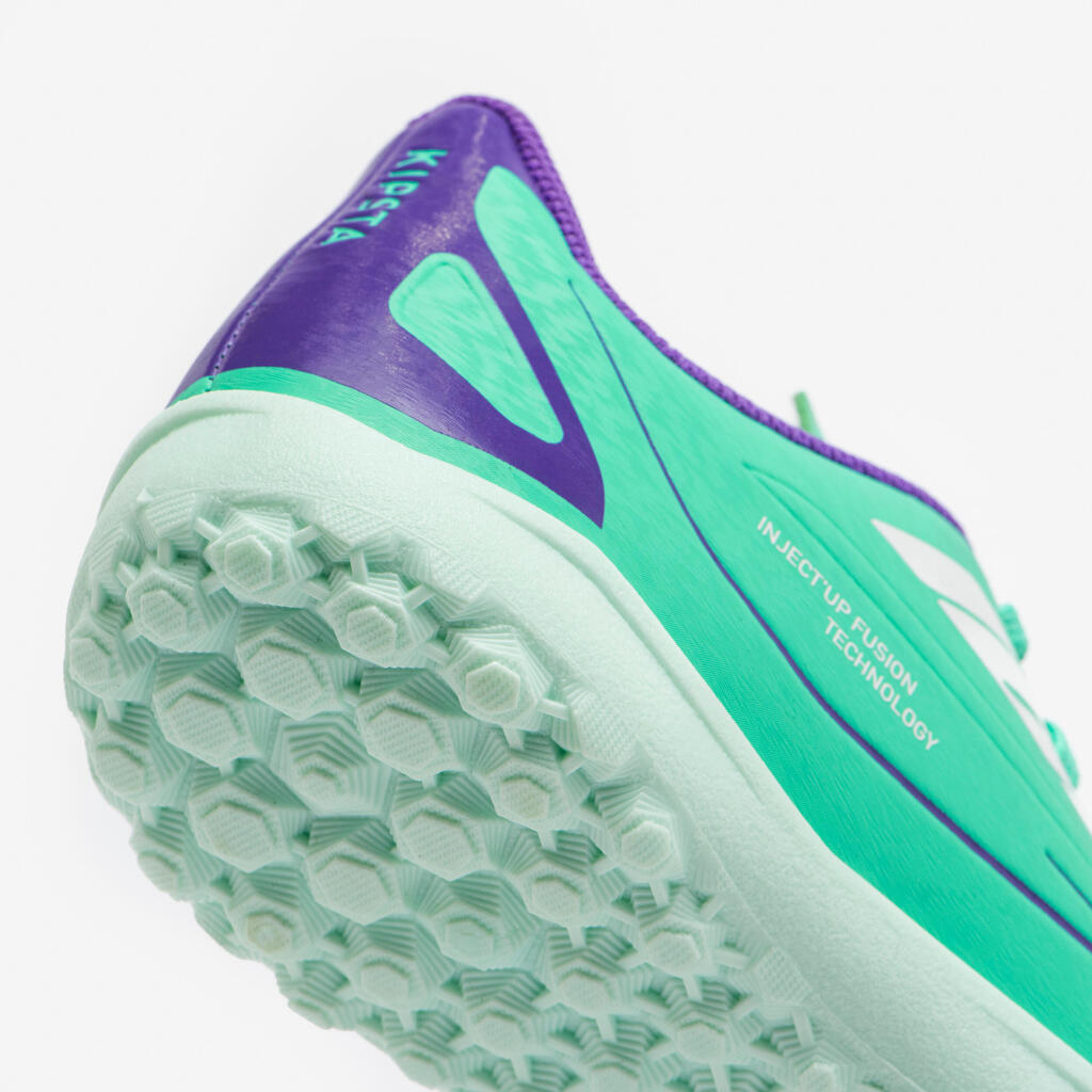 Kinder Fußballschuhe Multinockenschuhe mit Schnürung Turf - Agility 160 orange