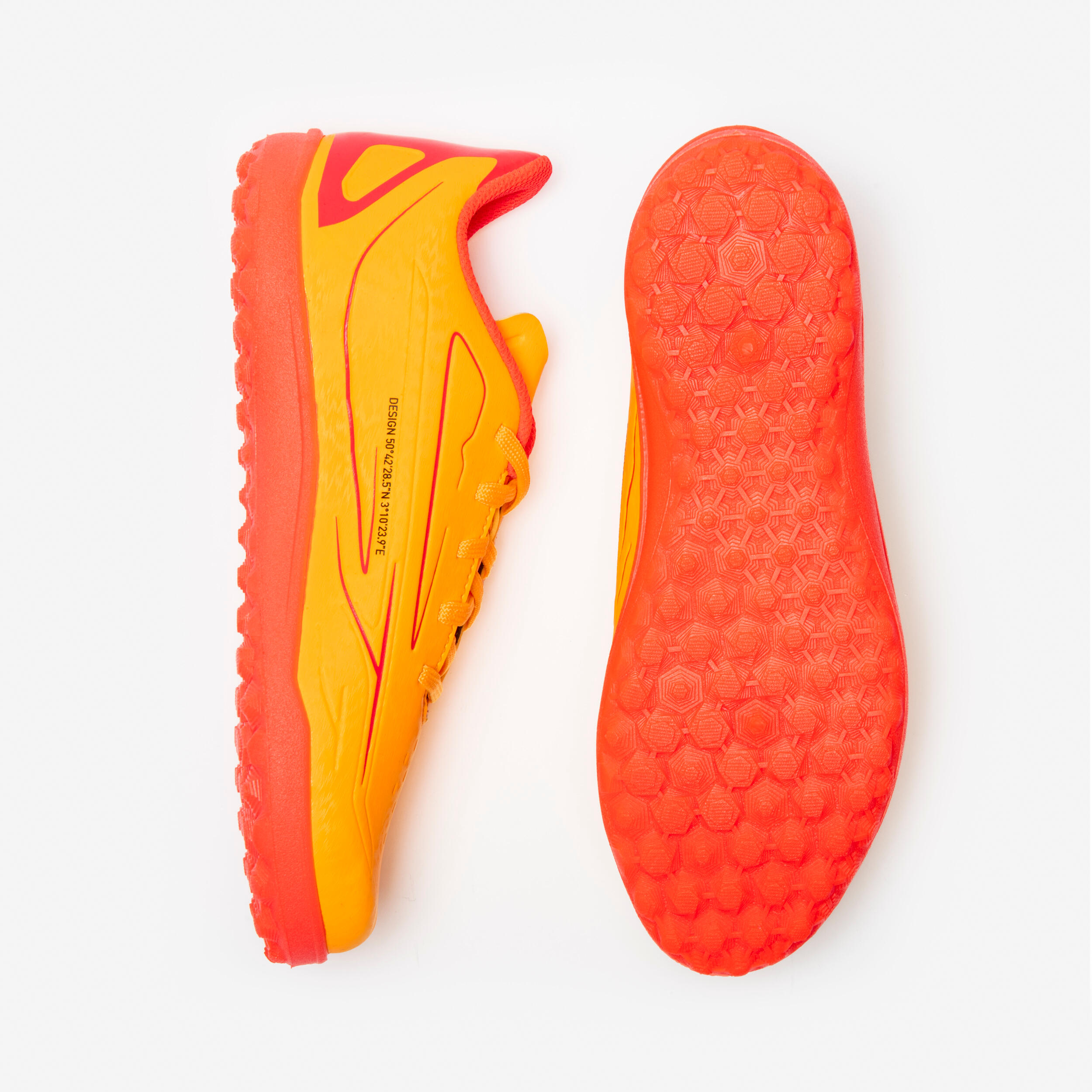 Chaussures de soccer à lacets enfant, 160 TF 8/10