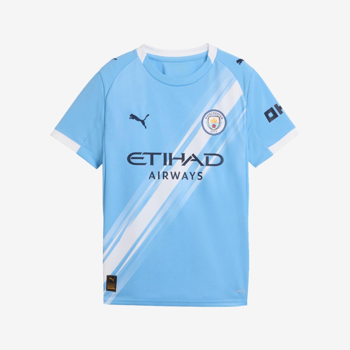 Maillot officiel domicile Manchester City 25/26 Enfant