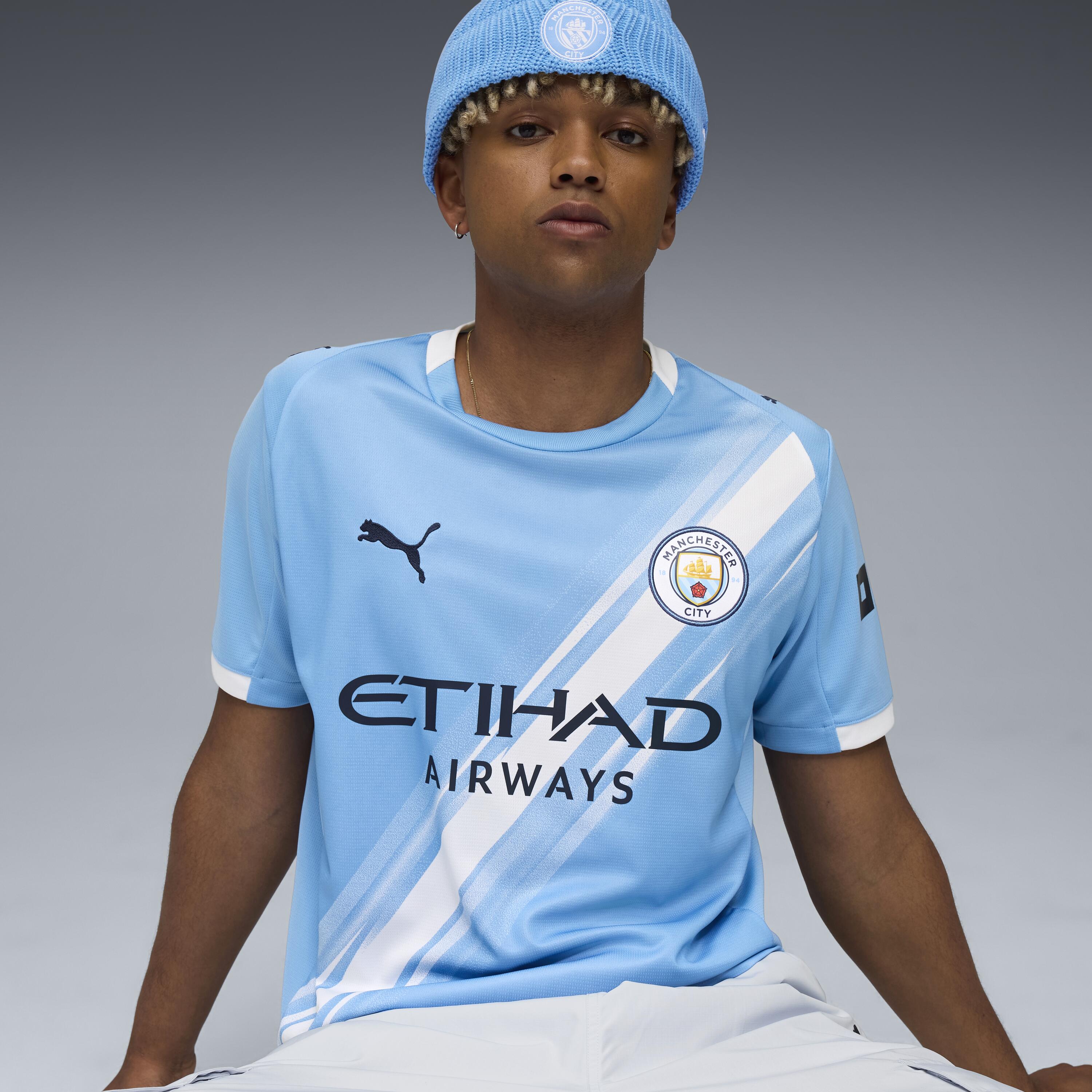 Maglietta Ufficiale Manchester City – Collezione Fan In Cotone, Taglie Uomo S-XXL E Bambino