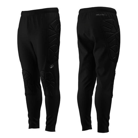 Pantalon gardien de but de foot avec protections adulte, F500 noir