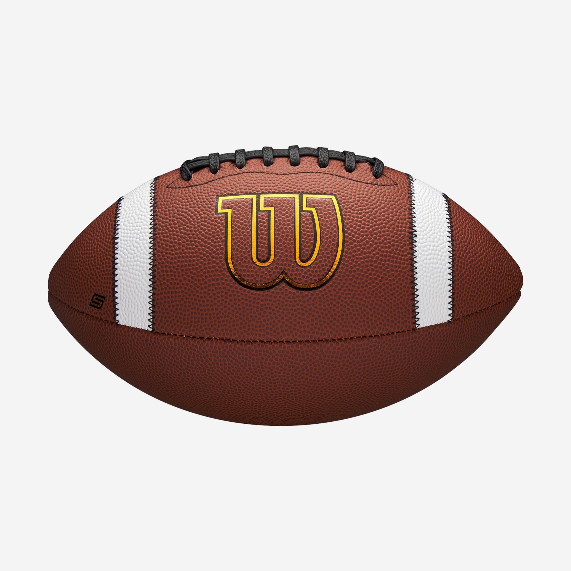 Wilson GST Speedskin Official American Football-Ball, braun 4/7