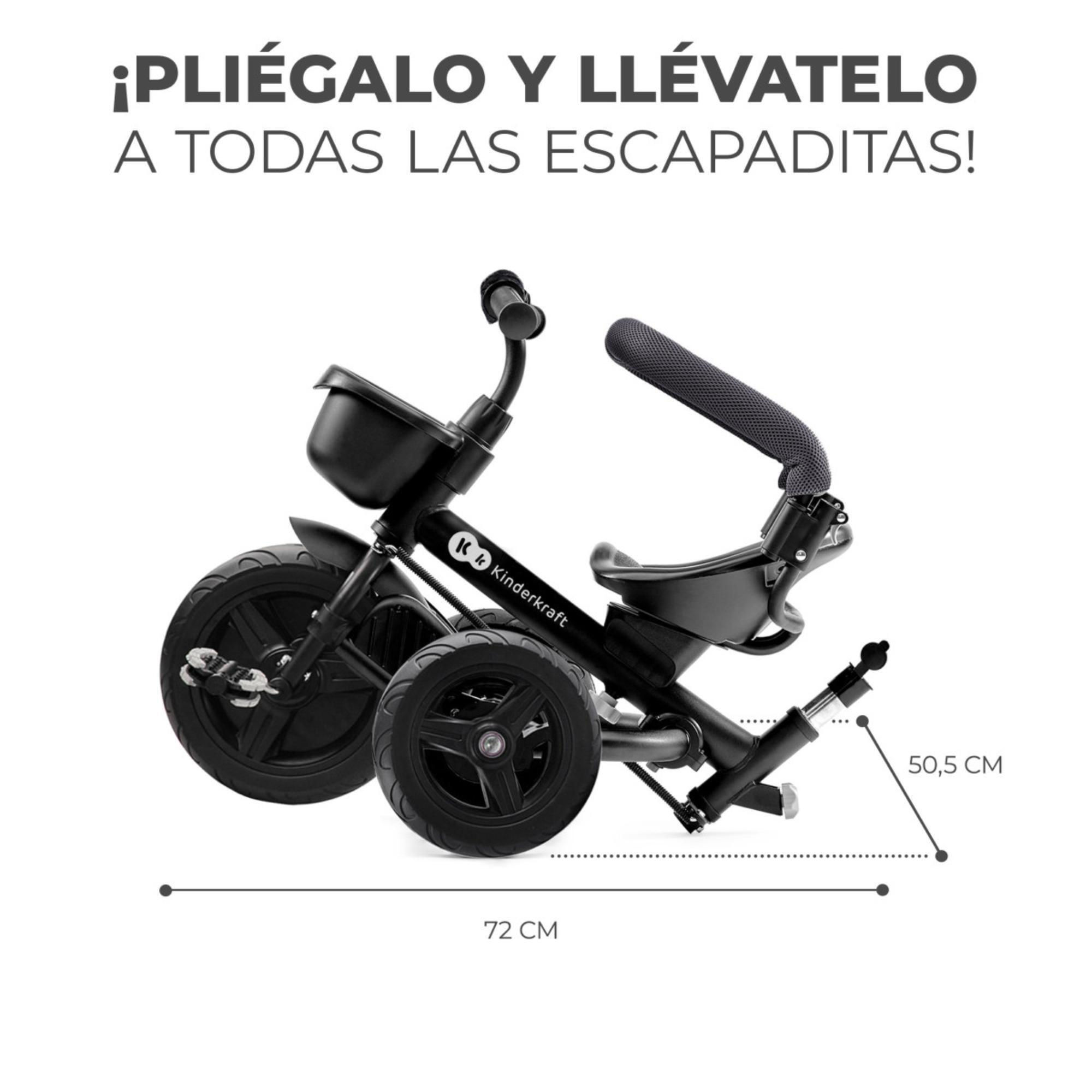 Triciclo Kinderkraft AVEO malachite grey - CD 7/10