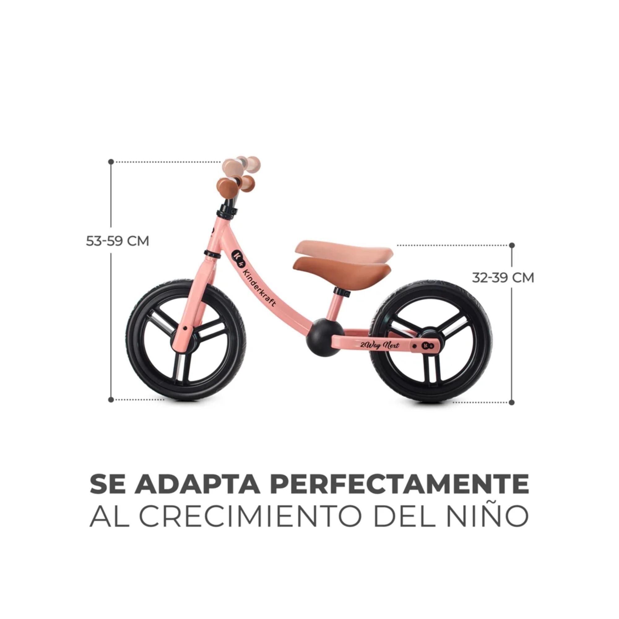 Bicicleta Infantil Kinderkraft 2WAY NEXT 2022 rose pink - CD 2/4