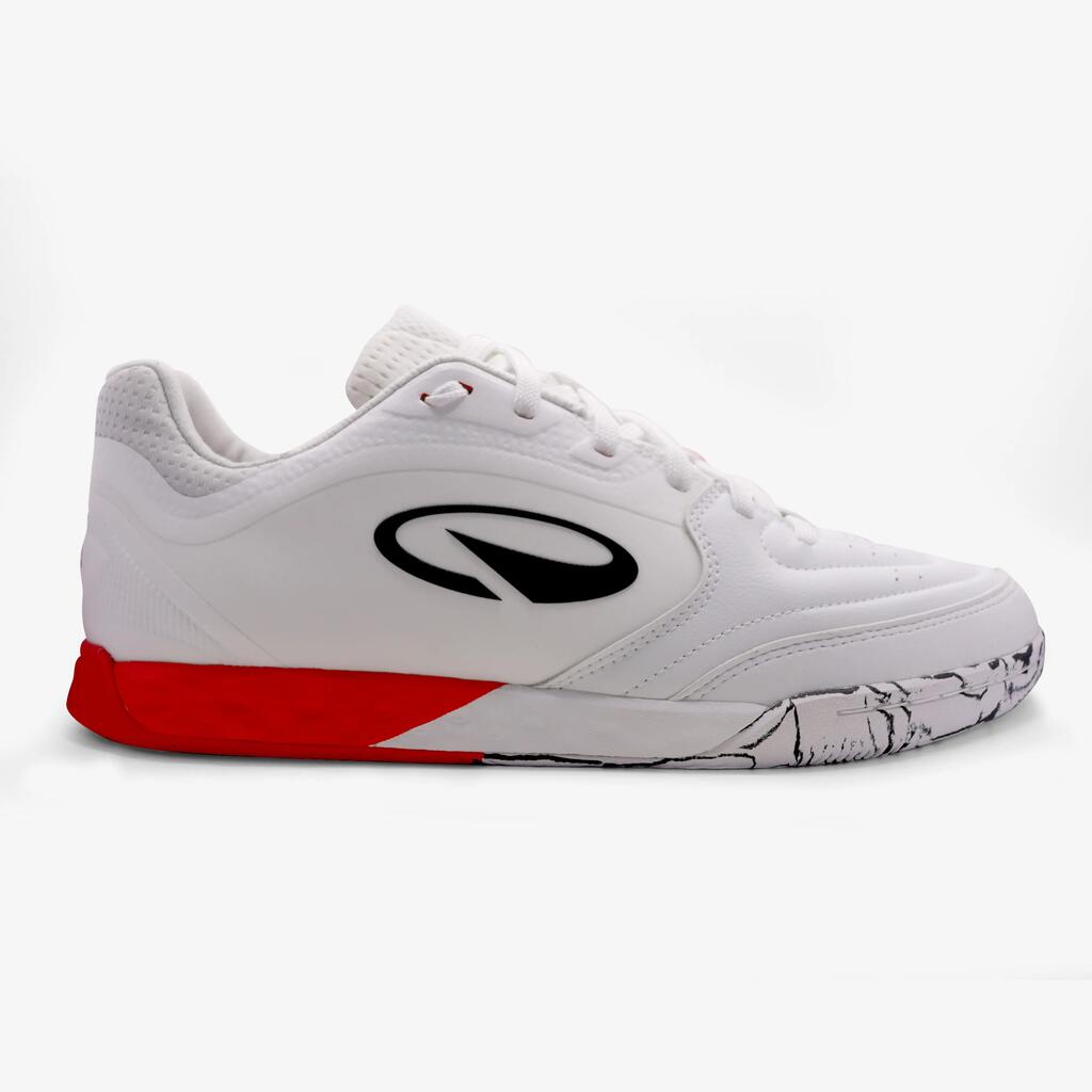 Adult Futsal Shoes Eskudo Pro V2 - Neon Red/Yellow/White