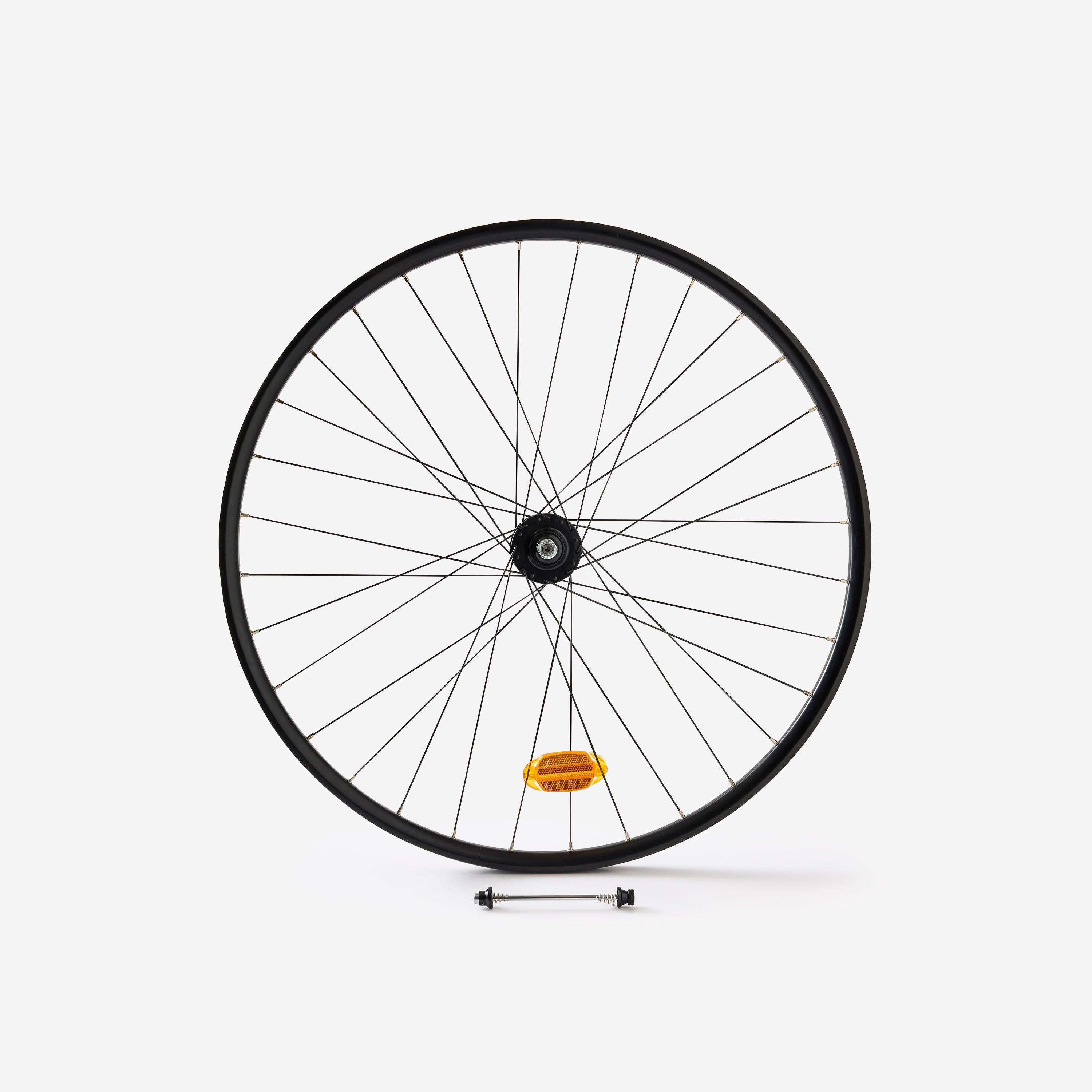 BTWIN 28 city/hybrid wheel/front/double-walled/disc/black