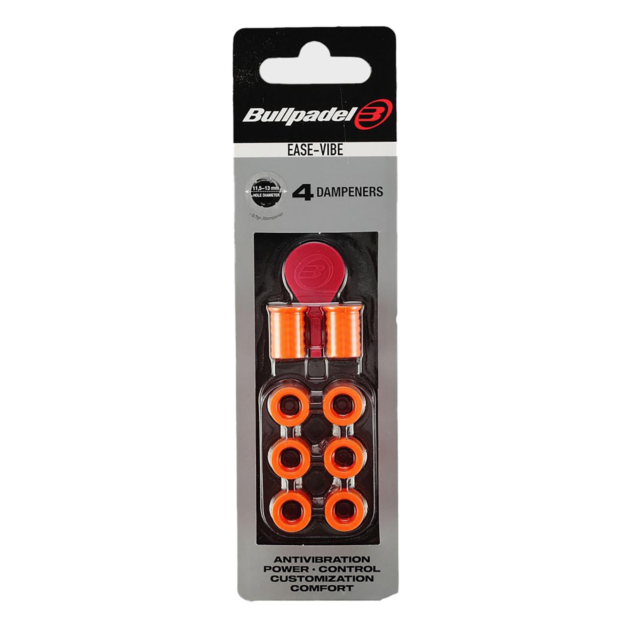BULLPADEL Blister (4 UDS) Antivibrador Ease Vibe Bullpadel Naranja