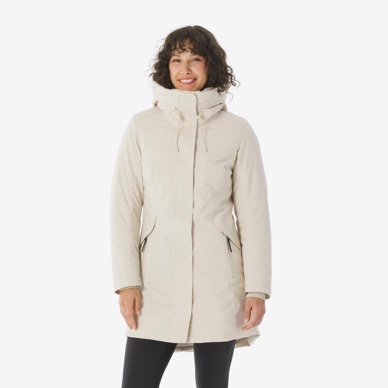Parka de randonnée -10°C imperméable femme, NH500 vert