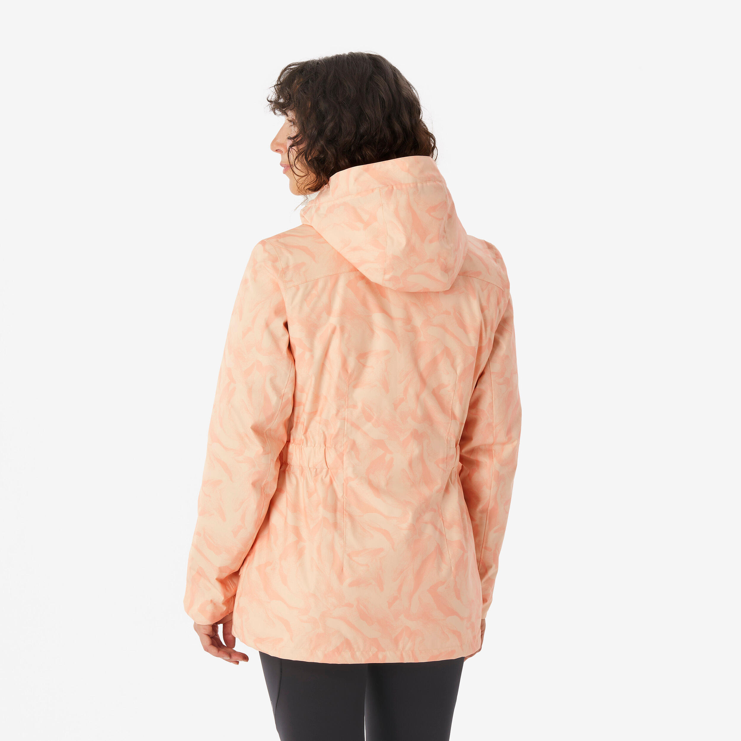 Women’s waterproof hiking jacket -10°C NH500 - Beige
