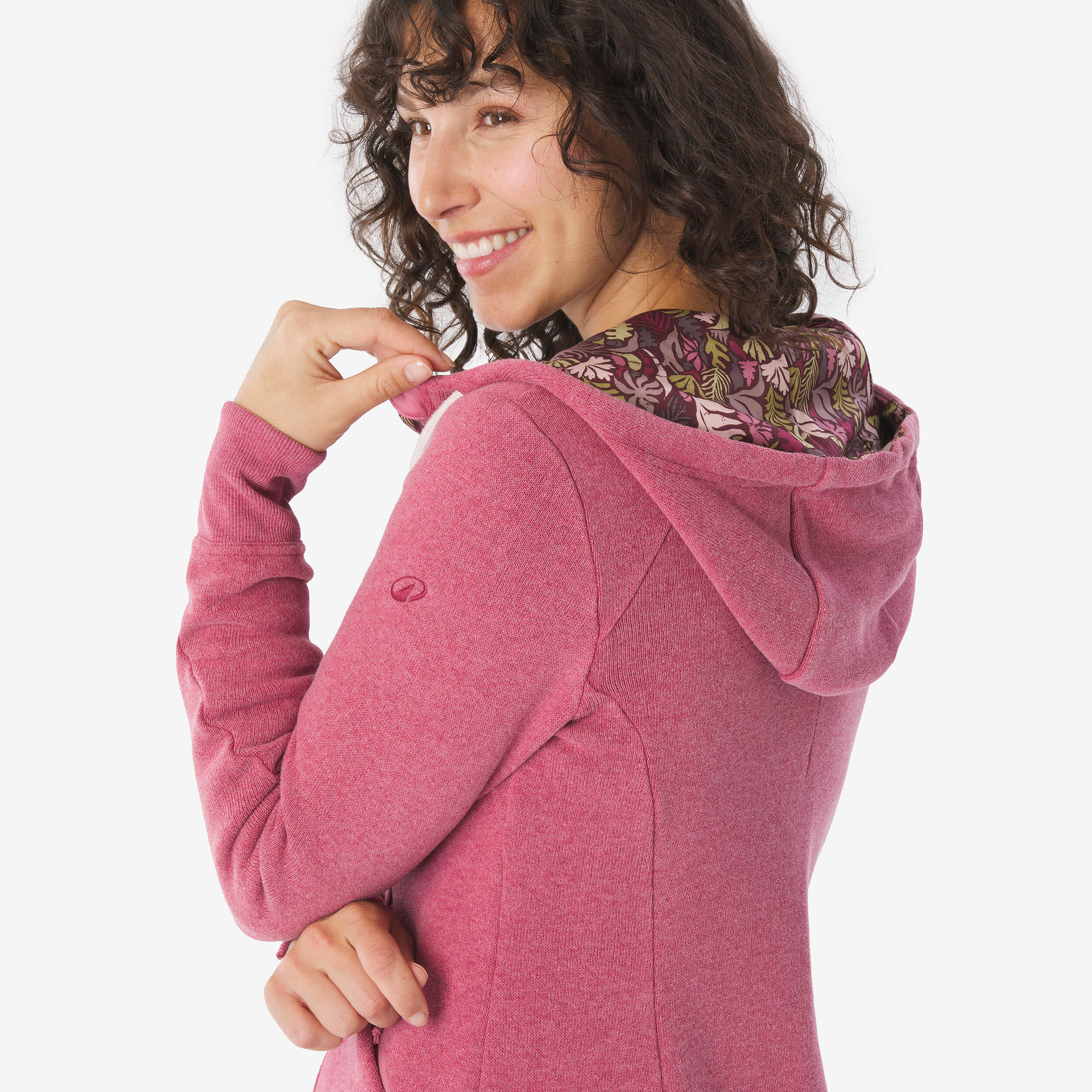 Sudadera de montaña y trekking con capucha Mujer Quechua NH500 5/10