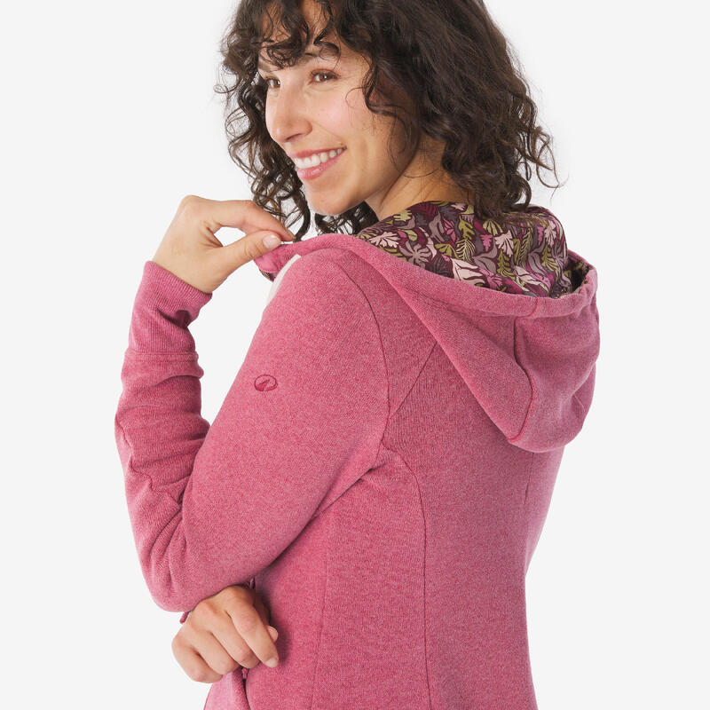 Kadın Outdoor Sweatshirt - Mor - NH500