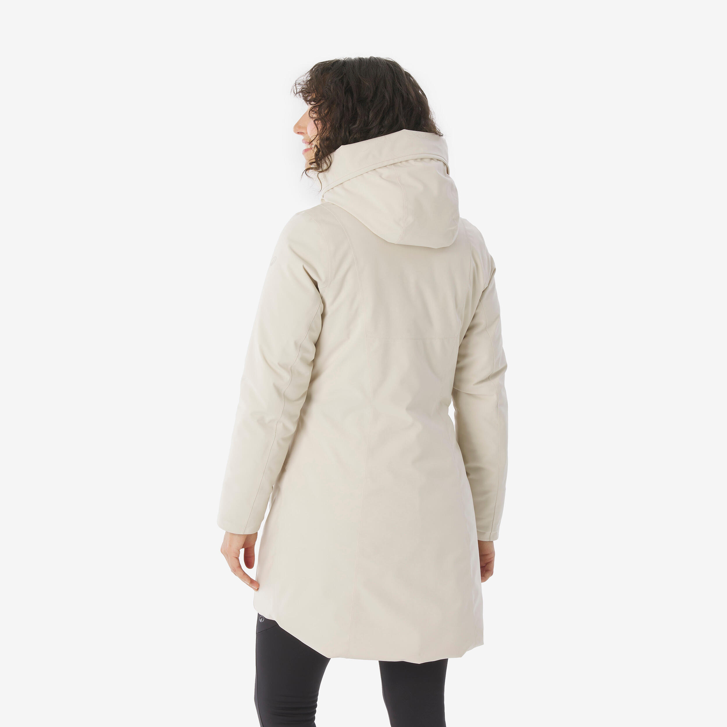 Women Hiking Parka Jacket Waterproof, Warm, Ideal upto -10�C NH500 - Blue