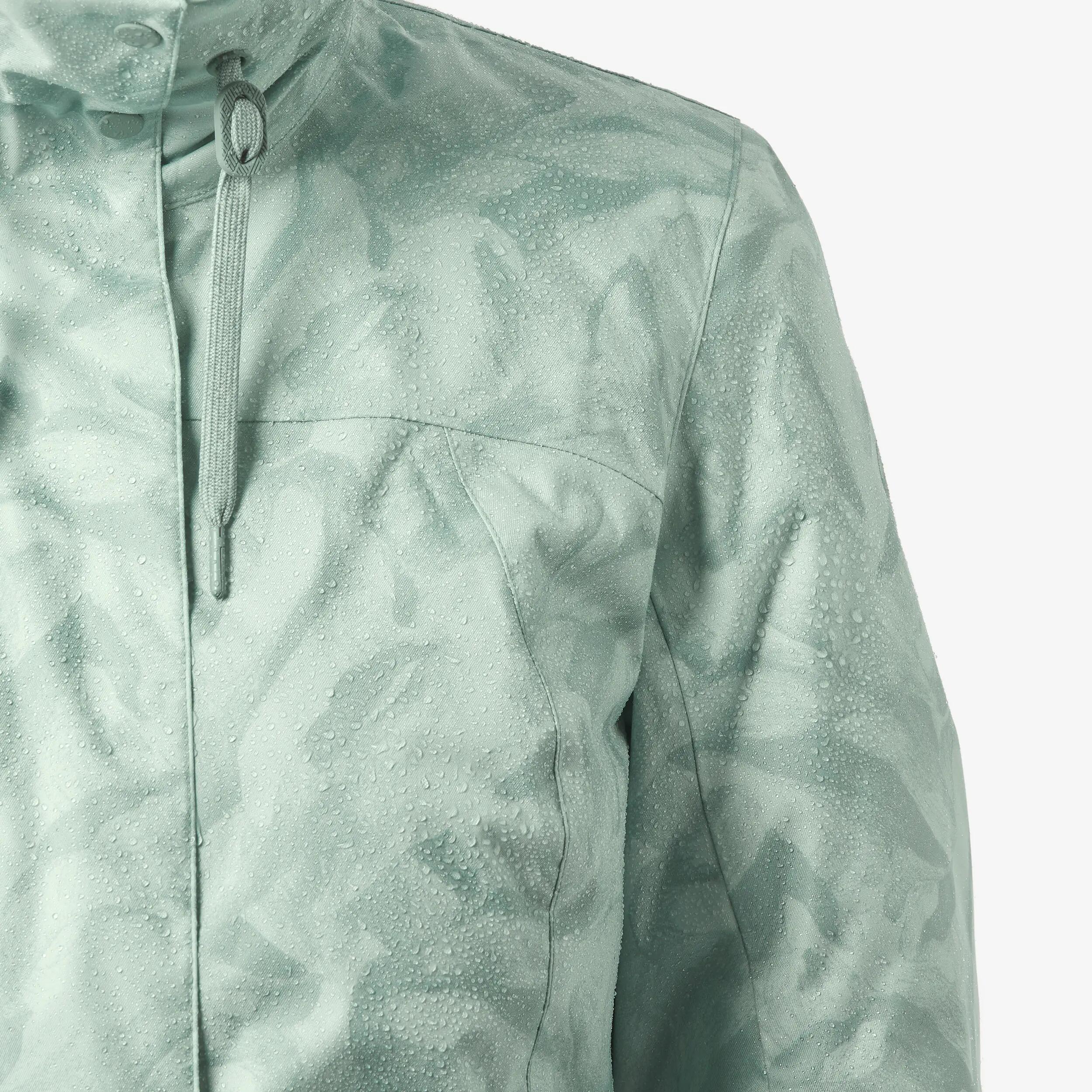 Women’s waterproof hiking jacket -10°C NH500 - Green -  3