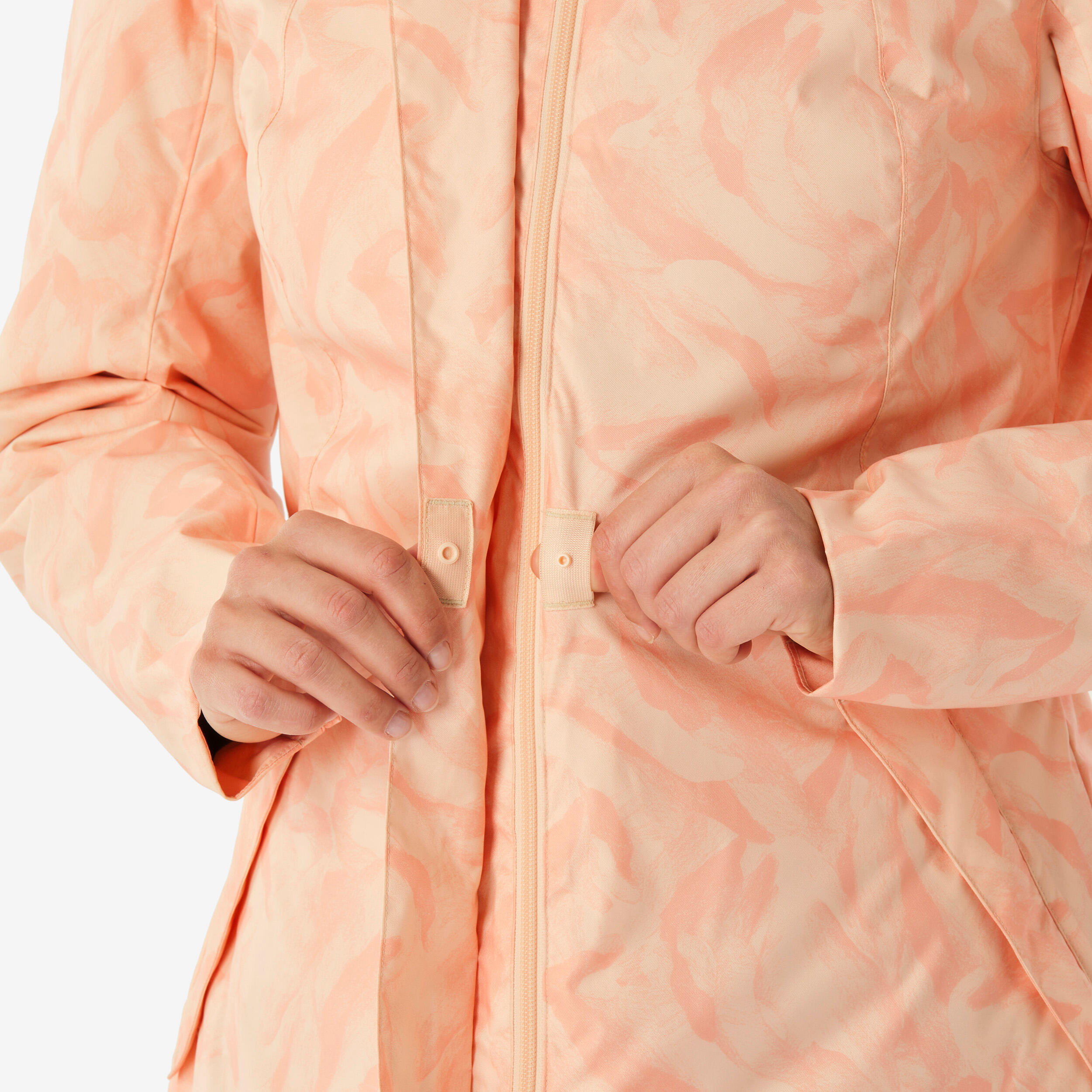 Women’s waterproof hiking jacket -10°C NH500 - Beige