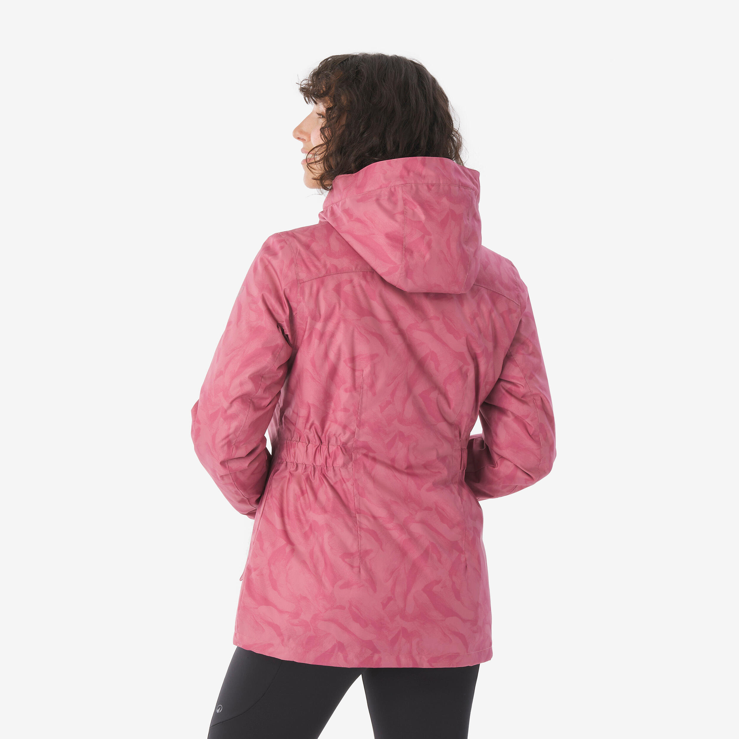 Giacca montagna donna NH500 impermeabile rosa 4/10