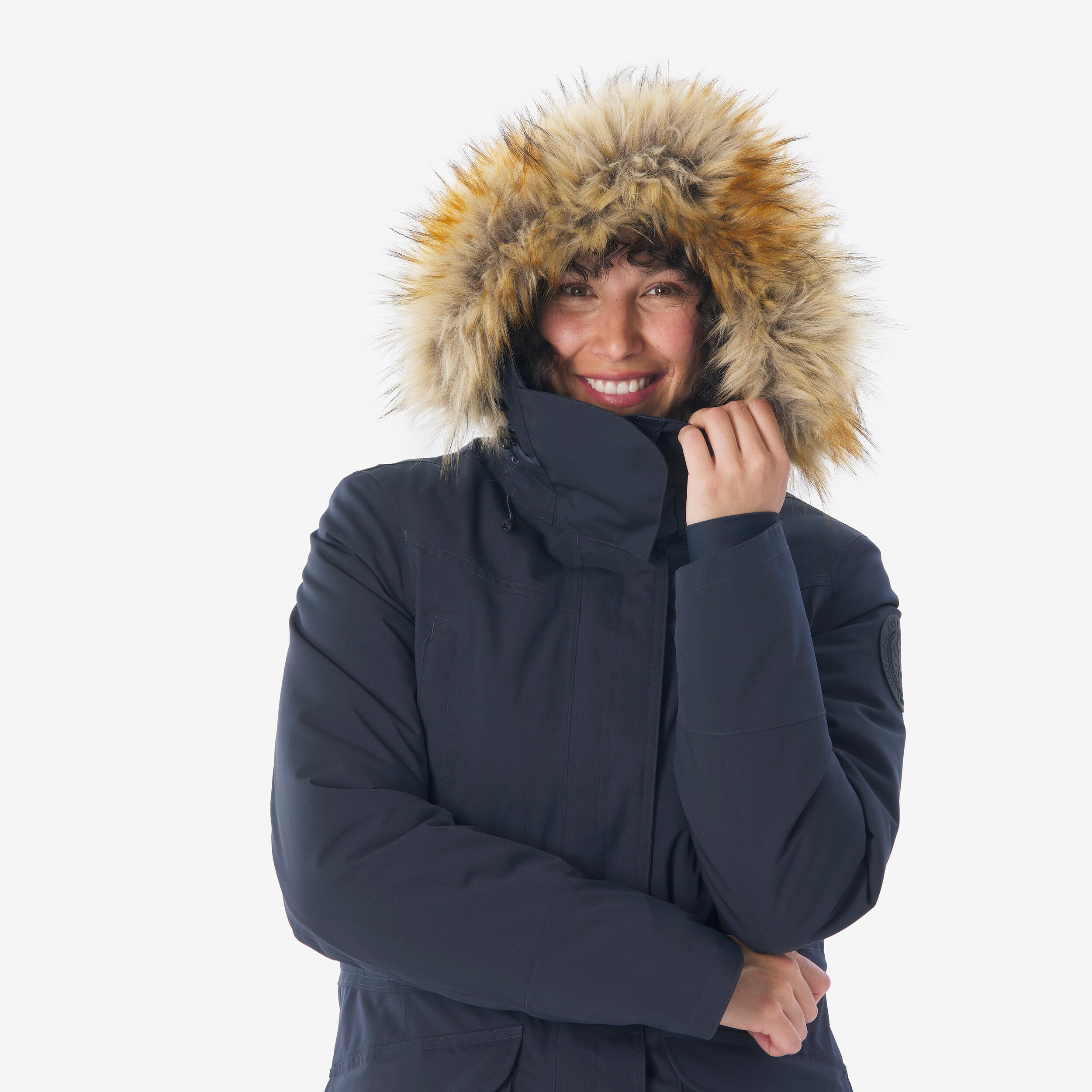 Waterdichte wandelparka voor dames -20°C NH900 blauw 5/13