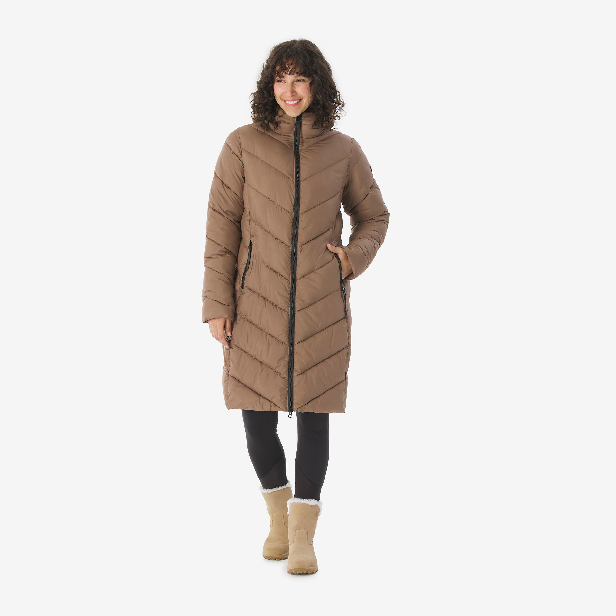 Veste doudoune longue REGATTA ANITA beige 2/8