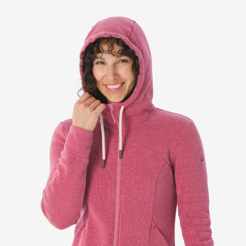 Kadın Outdoor Sweatshirt - Mor - NH500
