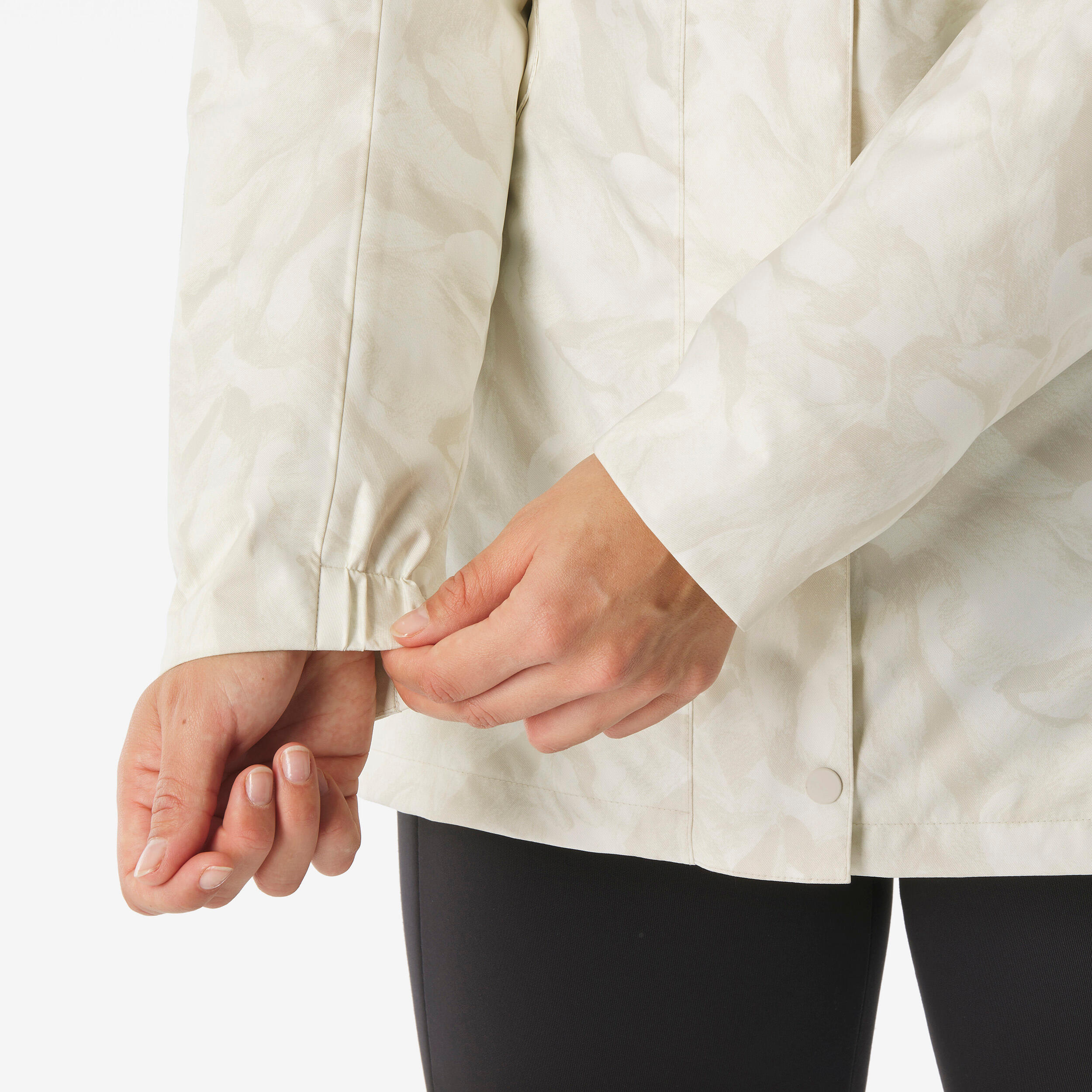 Veste de randonnée -10°C imperméable femme, NH500 beige 8/10