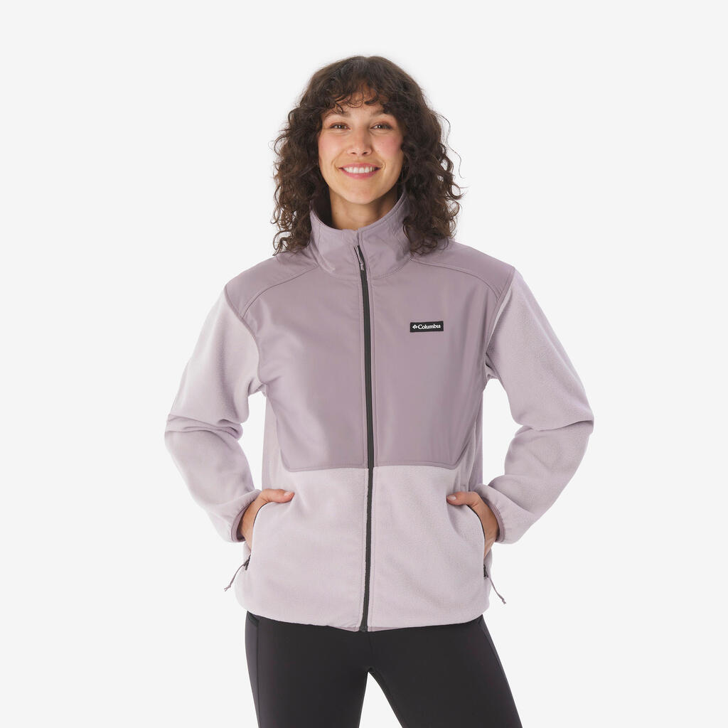 Γυναικείο fleece μπουφάν με πλήρες φερμουάρ COLUMBIA Kearney Falls - Λιλά