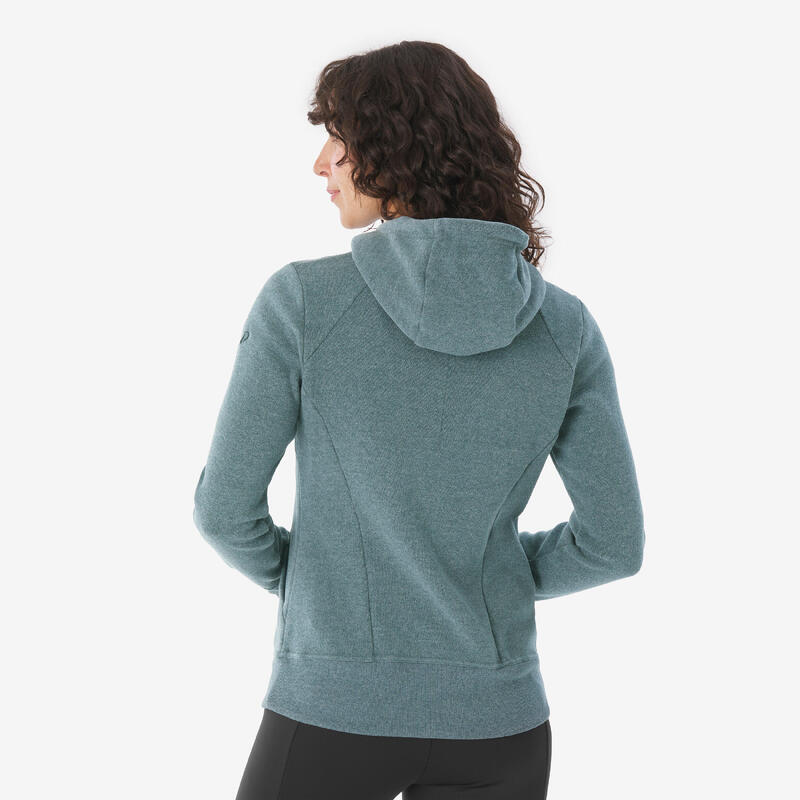 Kadın Outdoor Sweatshirt - Yeşil - NH500